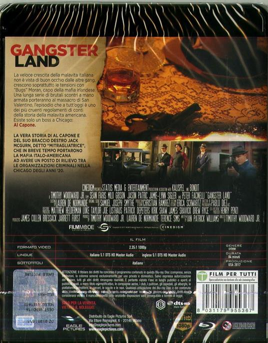 Gangster Land (Blu-ray) di Timothy Woodward jr. - Blu-ray - 2