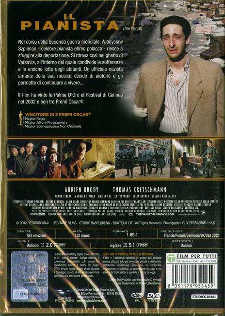Il pianista (DVD) di Roman Polanski - DVD - 2