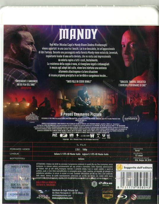 Mandy (Blu-ray) di Panos Cosmatos - Blu-ray - 2