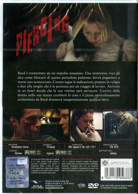 Piercing (DVD) di Nicolas Pesce - DVD - 2