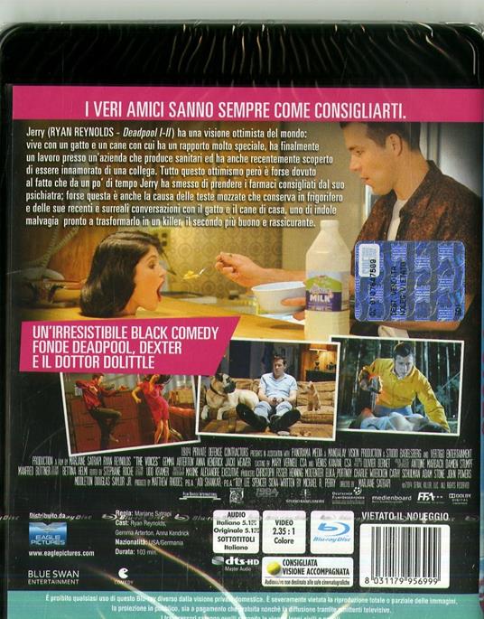 The Voices (Blu-ray) di Marjane Satrapi - Blu-ray - 2