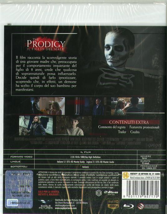 The Prodigy. Il figlio del male (Blu-ray) di Nicholas McCarthy - DVD + Blu-ray - 2