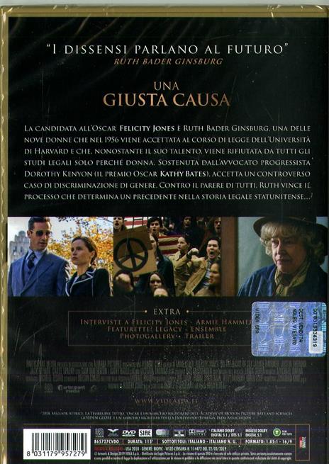 Una giusta causa (DVD) di Mimi Leder - DVD - 2