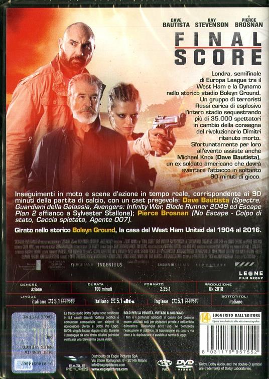 Final Score (DVD) di Scott Mann - DVD - 2