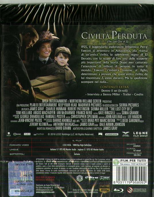 Civiltà perduta (DVD + Blu-ray) di James Gray - DVD + Blu-ray - 2