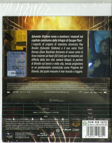 Escape Plan 3. L'ultima sfida (DVD + Blu-ray) di John Herzfeld - DVD + Blu-ray - 2