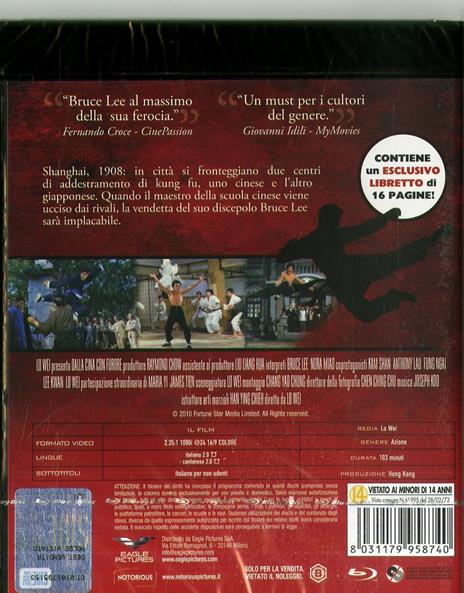 Bruce Lee. Dalla Cina con furore. Con Booklet (DVD + Blu-ray) di Wei Lo - DVD + Blu-ray - 2