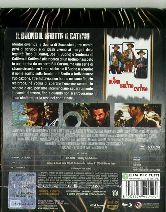 Il buono, il brutto, il cattivo (DVD + Blu-ray) di Sergio Leone - DVD + Blu-ray - 2