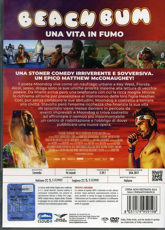 Beach Bum. Una vita in fumo (DVD) di Harmony Korine - DVD - 2