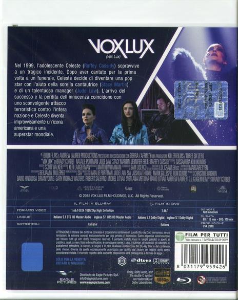Vox Lux (DVD + Blu-ray) di Brady Corbet - DVD + Blu-ray - 2