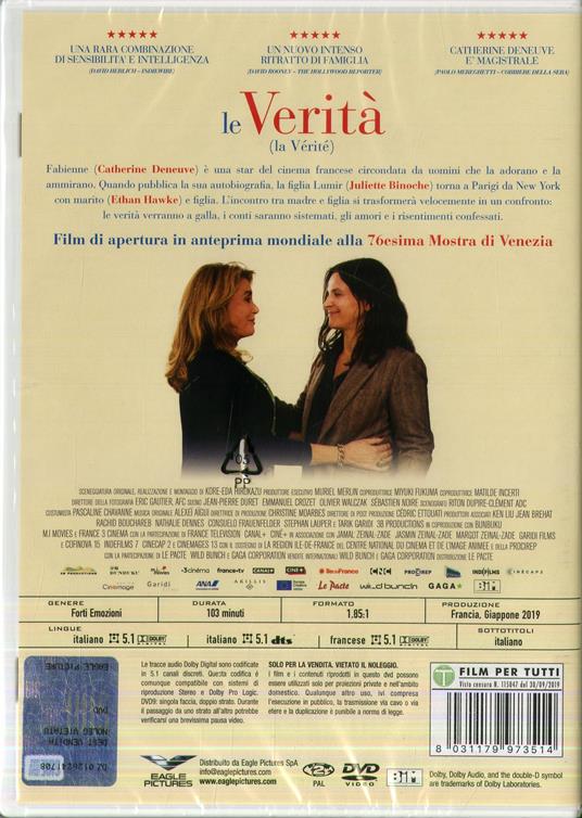 Le verità (DVD) di Hirokazu Koreeda - DVD - 2