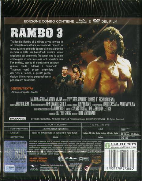 Rambo 3 (Blu-ray + DVD) di Peter MacDonald - DVD + Blu-ray - 2