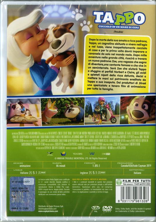 Tappo. Cucciolo in un mare (DVD) di Kevin Johnson - DVD - 2