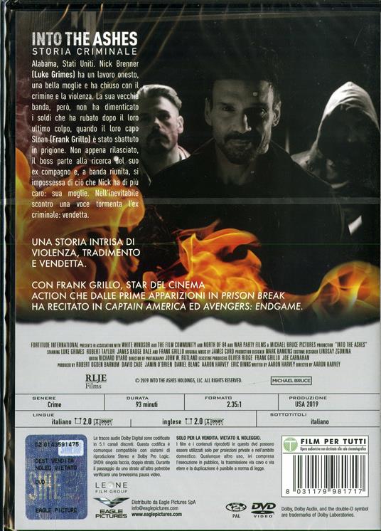 Into the Ashes. Storia criminale (DVD) di Aaron Harvey - DVD - 2