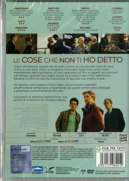 Le cose che non ti ho detto (DVD) di William Nicholson - DVD - 2