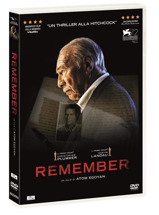 Remember (DVD con calendario 2021) di Atom Egoyan - DVD
