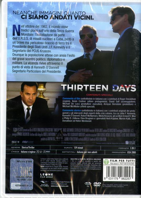 Thirteen Days Blu-ray