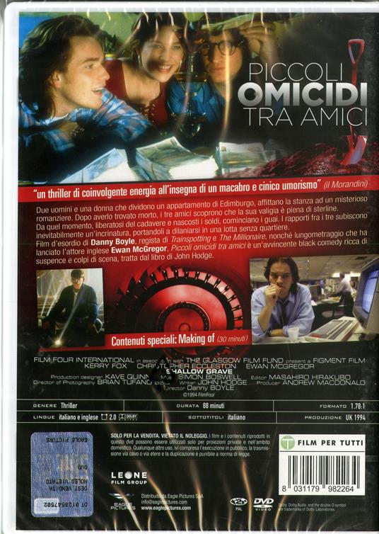 Piccoli omicidi tra amici (DVD con calendario 2021) di Danny Boyle - DVD - 2