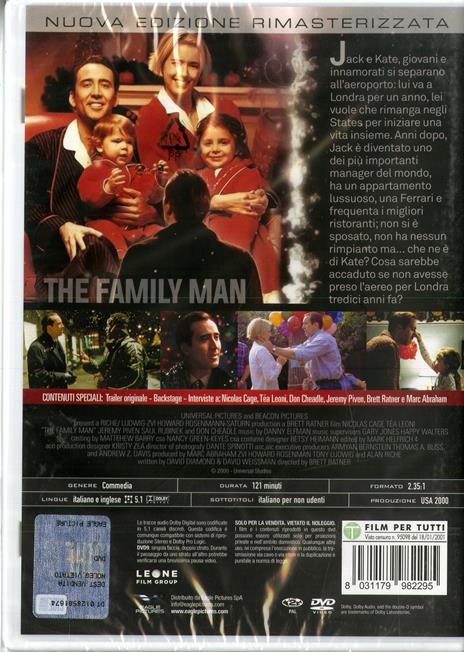 The The Family Man (DVD con calendario 2021) di Brett Ratner - DVD - 2