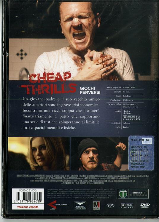 Cheap Thrills. Giochi perversi (DVD) di E.L. Katz - DVD - 2
