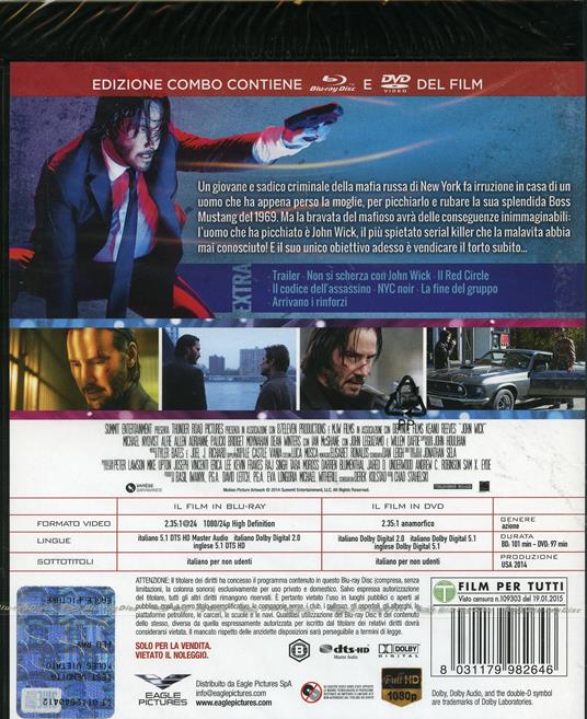 John Wick 2. Con calendario 2021 (DVD + Blu-ray) di Chad Stahelski - DVD + Blu-ray - 2