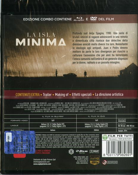 La isla minima. Con calendario 2021 (DVD + Blu-ray) di Alberto Rodríguez - DVD + Blu-ray - 2