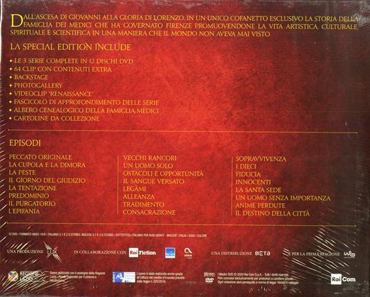 Cofanetto I Medici. Stagioni 1-3. Serie TV ita. Con Booklet, Cartoline e Poster (12 DVD) di Nicholas Meyer,Frank Spotnitz - DVD - 2