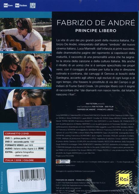 Fabrizio De Andrè. Principe libero (DVD) di Luca Facchini - DVD - 2