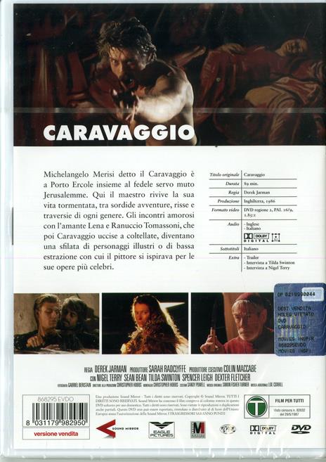 Caravaggio (DVD) di Derek Jarman - DVD - 2