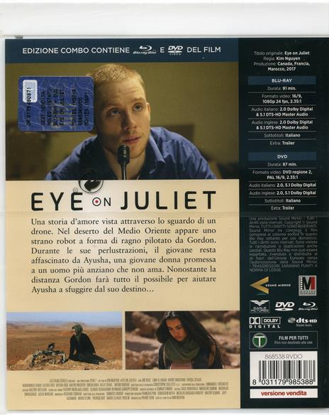 Eye on Juliet (DVD + Blu-ray) di Kim Nguyen - DVD + Blu-ray - 2