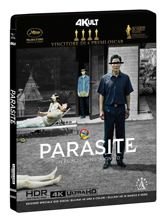 Parasite. 4Kult Limited Edition (Blu-ray + Blu-ray Ultra HD 4K) di Bong Joon Ho - Blu-ray + Blu-ray Ultra HD 4K
