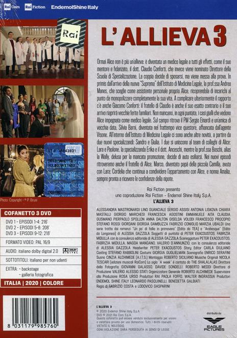 L' allieva. Stagione 3. Serie TV ita (3 DVD) di Fabrizio Costa - DVD - 2