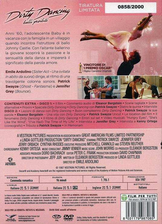 Dirty Dancing. New Extra Edition (2 DVD) di Emile Ardolino - DVD - 2