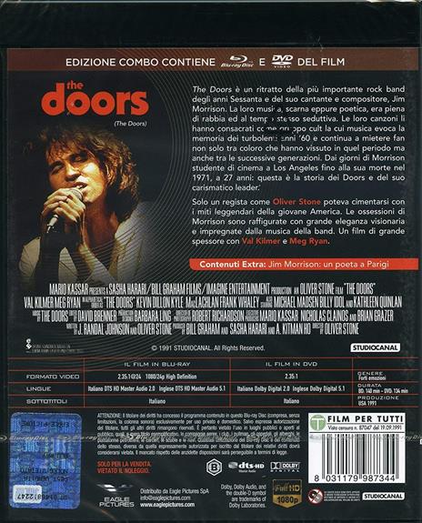 The Doors (DVD + Blu-ray) di Oliver Stone - DVD + Blu-ray - 2