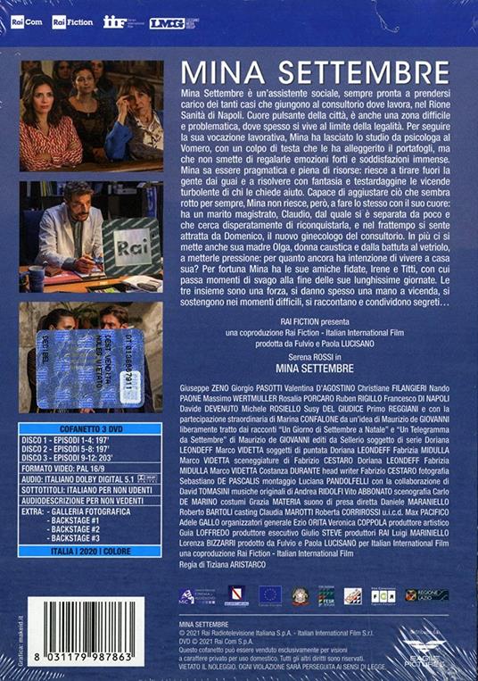 Mina Settembre (3 DVD) di Tiziana Aristarco - DVD - 3