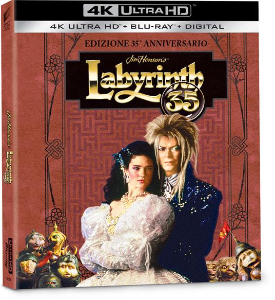 Labyrinth. Dove tutto è possibile (Anniversary Edition Blu-ray + Blu-ray Ultra HD 4K) di Jim Henson - Blu-ray + Blu-ray Ultra HD 4K - 2