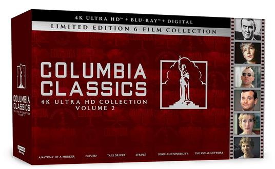 Columbia Classics vol.2 (8 Blu-ray + 6 Blu-ray Ultra HD 4K) di Martin Scorsese,Ang Lee,Otto Preminger,David Fincher,arol Reed,Ivan Reitman
