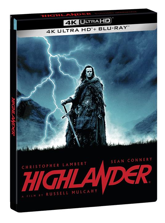 Highlander. L'ultimo immortale. Steelbook (Blu-ray + Blu-ray Ultra HD 4K) di Russell Mulcahy - Blu-ray + Blu-ray Ultra HD 4K