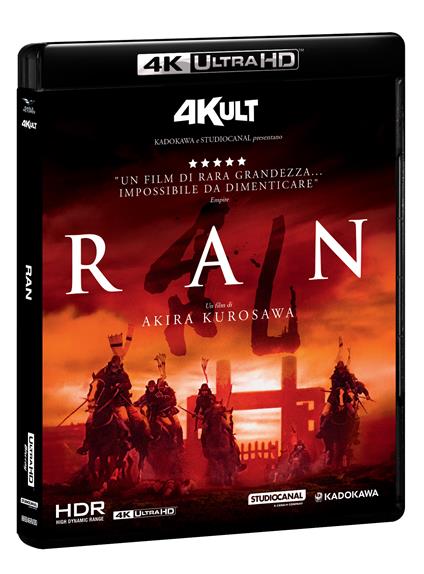 Ran (Blu-ray + Blu-ray Ultra HD 4K) di Akira Kurosawa - Blu-ray + Blu-ray Ultra HD 4K