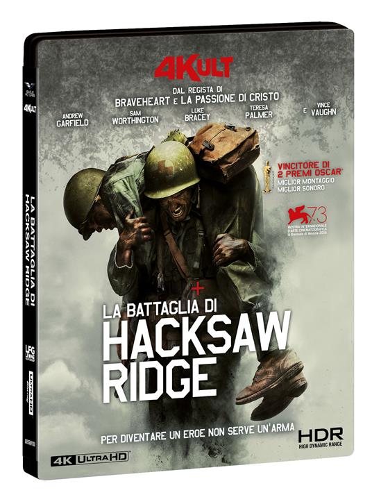 battaglia di Hacksaw Ridge (Blu-ray +  Blu-ray Ultra HD 4K) di Mel Gibson - Blu-ray + Blu-ray Ultra HD 4K
