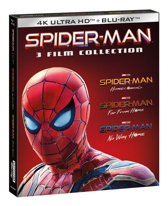 Spider-Man Home Collection 1-3 (3 Blu-ray + 3 Blu-ray Ultra HD 4K Slipcase + Card) di Sam Raimi