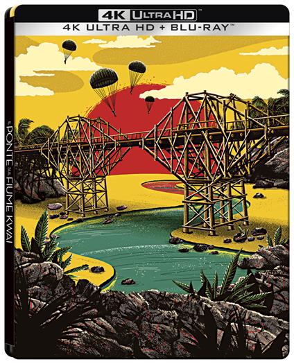 Il ponte sul fiume Kway (65° Anniversario). Steelbook. (Blu-ray + Blu-ray Ultra HD 4K) di David Lean - Blu-ray + Blu-ray Ultra HD 4K