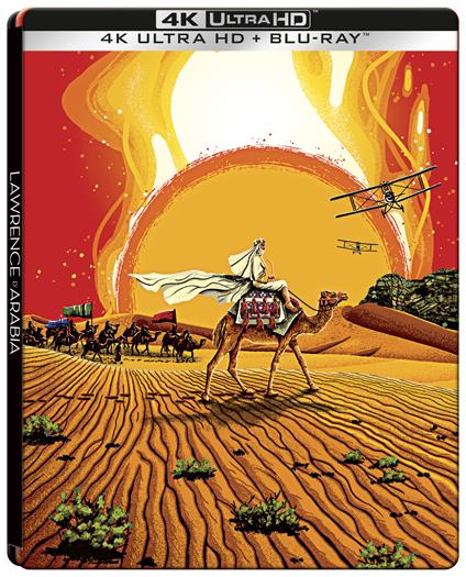 Lawrence d'Arabia (60° Anniversario). Steelbook. (2 Blu-ray + 2 Blu-ray Ultra HD 4K) di David Lean - Blu-ray + Blu-ray Ultra HD 4K