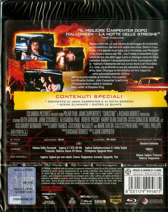 Christine. La macchina infernale (Blu-ray + sottobicchiere) di John Carpenter - Blu-ray - 2