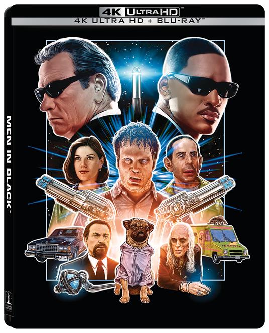 Men in Black. 25°Anniversario Steelbook (Blu-ray + Blu-ray Ultra HD 4K) di Barry Sonnenfeld - Blu-ray + Blu-ray Ultra HD 4K