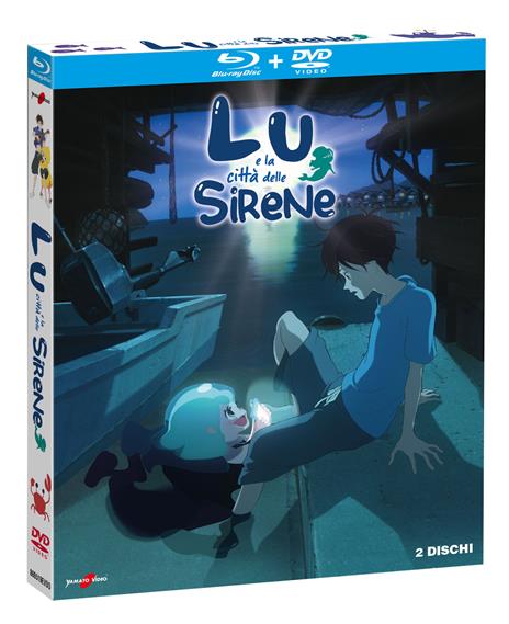 Lu e la città delle sirene (DVD + Blu-ray + booklet da 16pp e 2 cartoline) di Masaaki Yuasa - DVD + Blu-ray