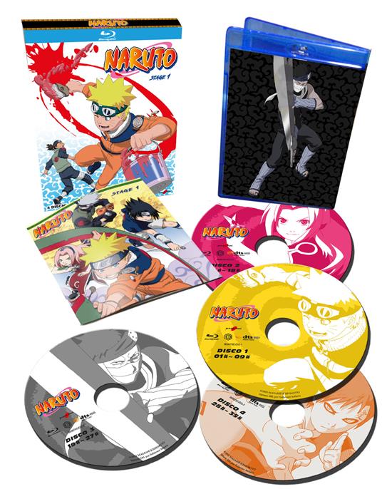 Naruto. Parte 1 (4 Blu-ray + booklet da 24pp) di Masashi Kishimoto - Blu-ray - 3