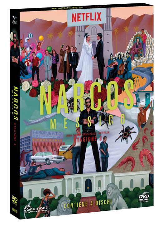 Narcos Messico. Stagione 3. Serie TV ita (3 DVD) di Carlo Bernard,Doug Miro - DVD