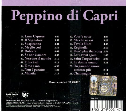 50° - CD Audio di Peppino Di Capri - 2