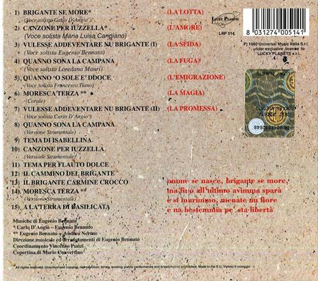 Brigante se more - CD Audio di Musicanova - 2